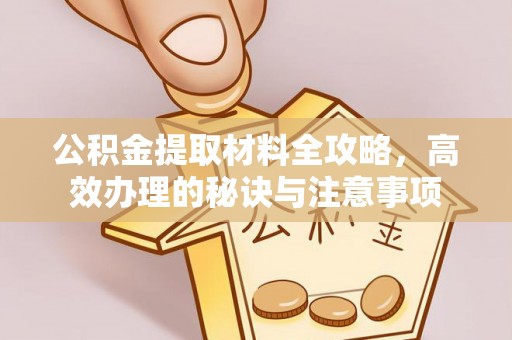 清城公积金提取材料全攻略，高效办理的秘诀与注意事项