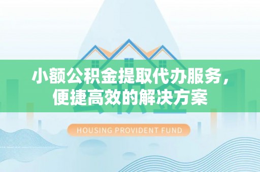清城小额公积金提取代办服务，便捷高效的解决方案