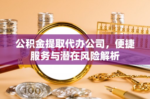 清城公积金提取代办公司，便捷服务与潜在风险解析