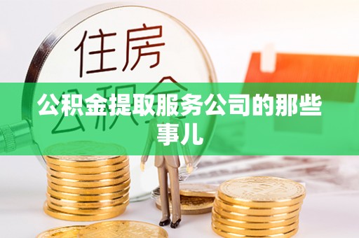 清城公积金提取服务公司的那些事儿