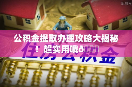 清城公积金提取办理攻略大揭秘！超实用哦😉