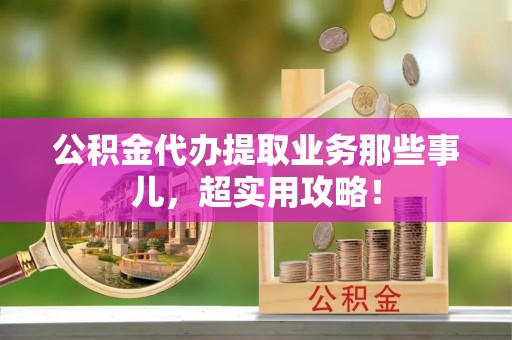 清城公积金代办提取业务那些事儿，超实用攻略！