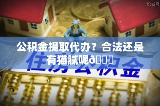 清城公积金提取代办？合法还是有猫腻呢😏