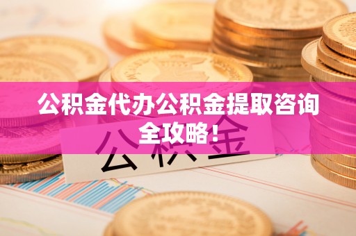 清城公积金代办公积金提取咨询全攻略！