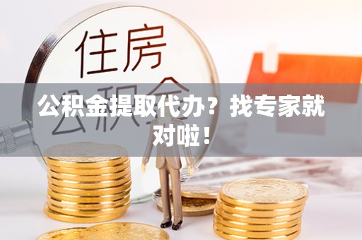 清城公积金提取代办？找专家就对啦！