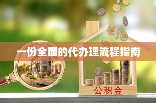 清城一份全面的代办理流程指南