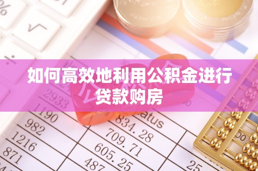 清城如何高效地利用公积金进行贷款购房